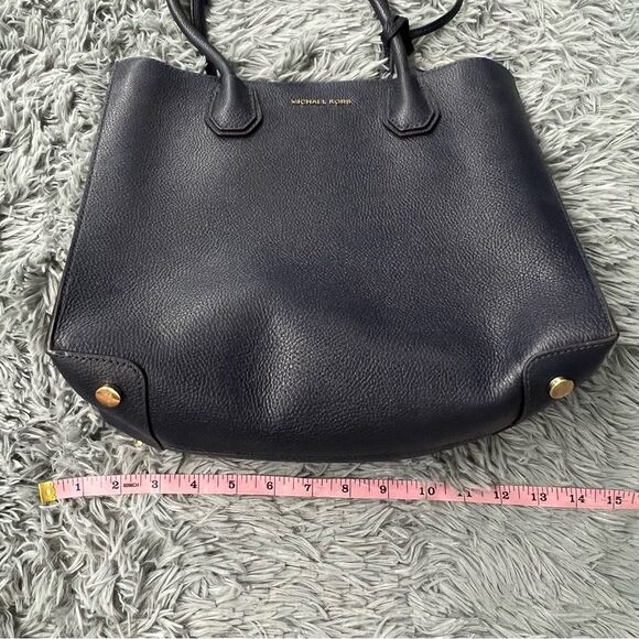 Michael Kors Navy Blue Pebbled Leather Tote - Picture 9 of 9